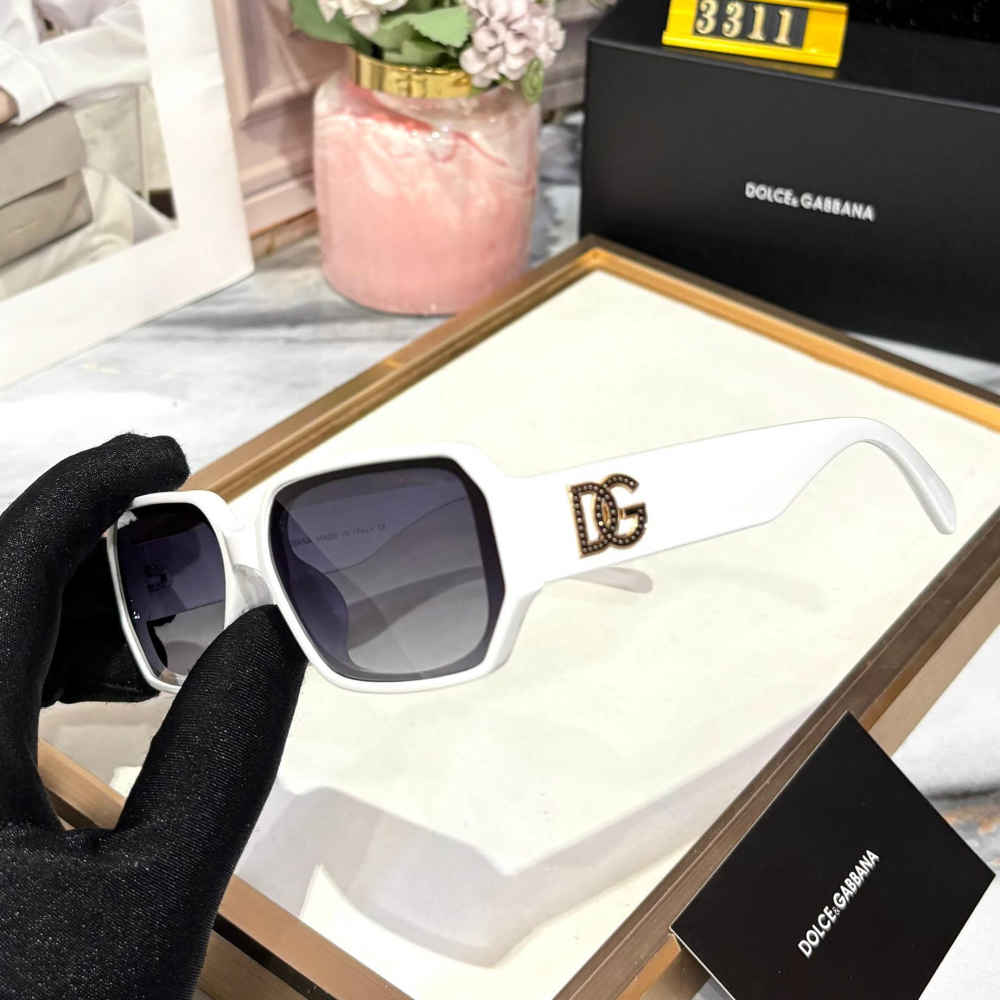 Dolce & Gabbana White Premium Women's Sunglasses-1