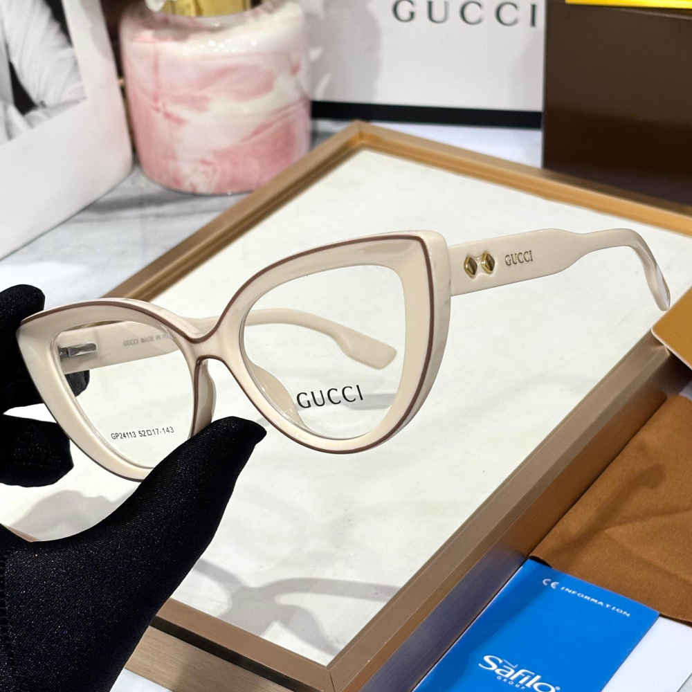 Gucci White Premium Women's Sunglasses-1