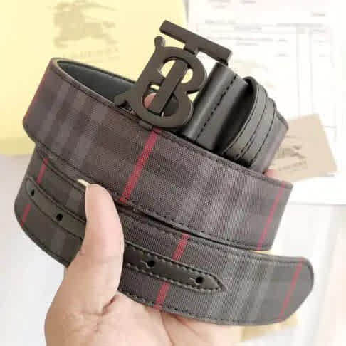 Burberry Brown Embellished Buckle Belt-thumb-0