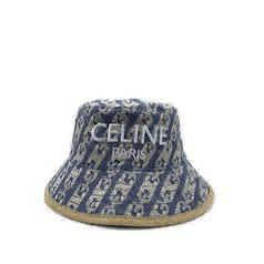 Celine White & Blue Premium Bucket Cap-thumb-3