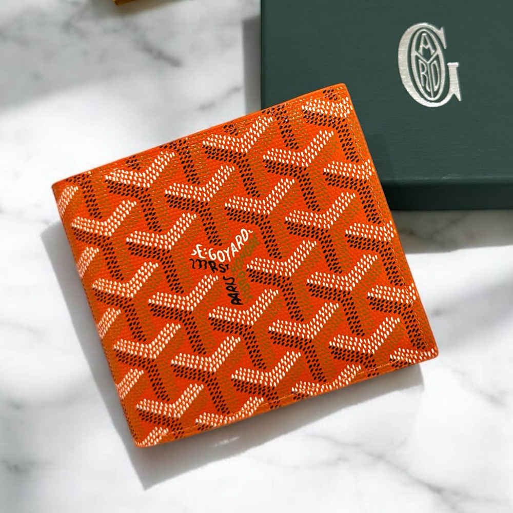 Goyard Orange Premium Compact Wallet-4