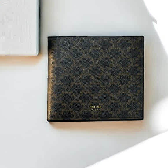 Celine Black Premium Compact Wallet-1