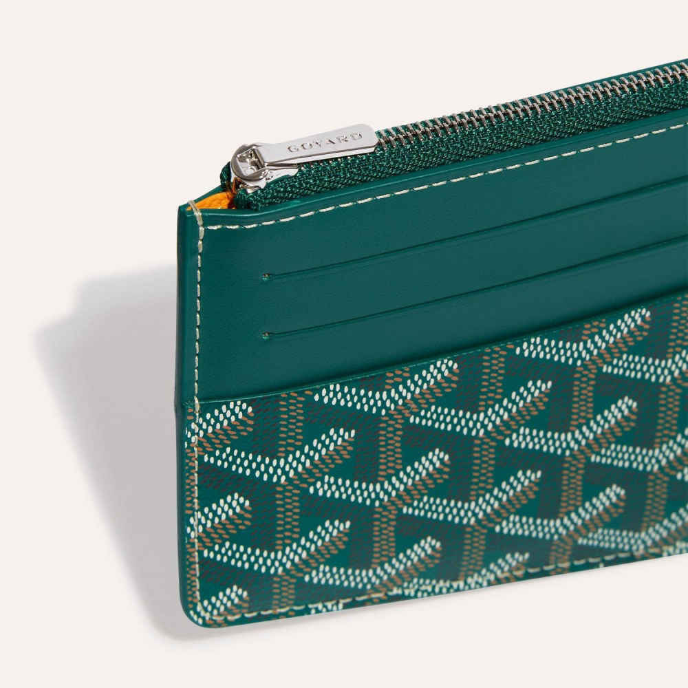 Goyard Green Premium Long Card Wallet-4