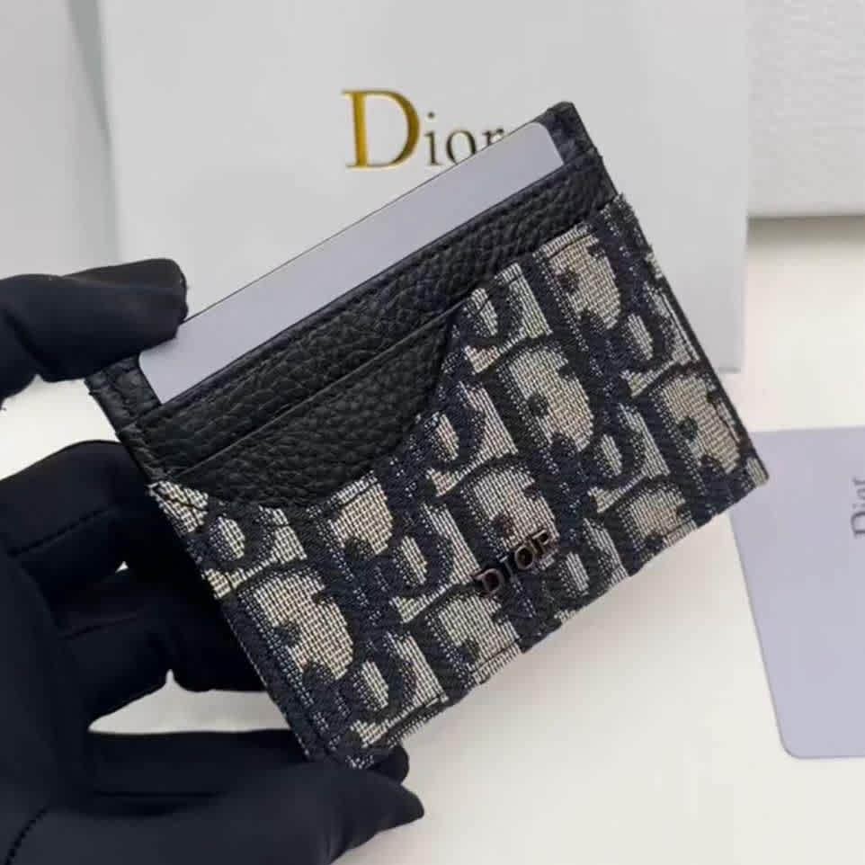 Dior Black Premium Card Wallet-3
