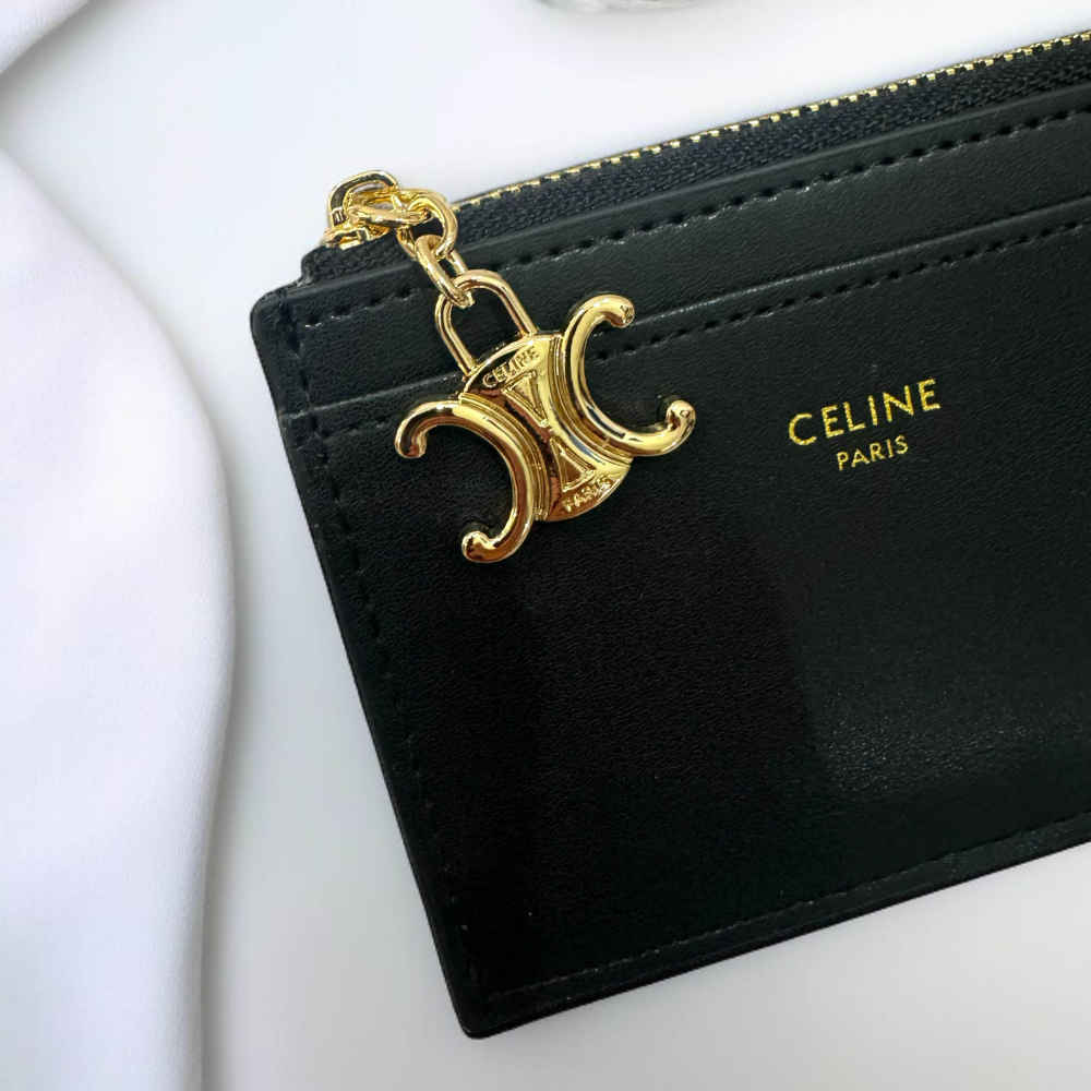 Celine Black Premium Card Holder-1