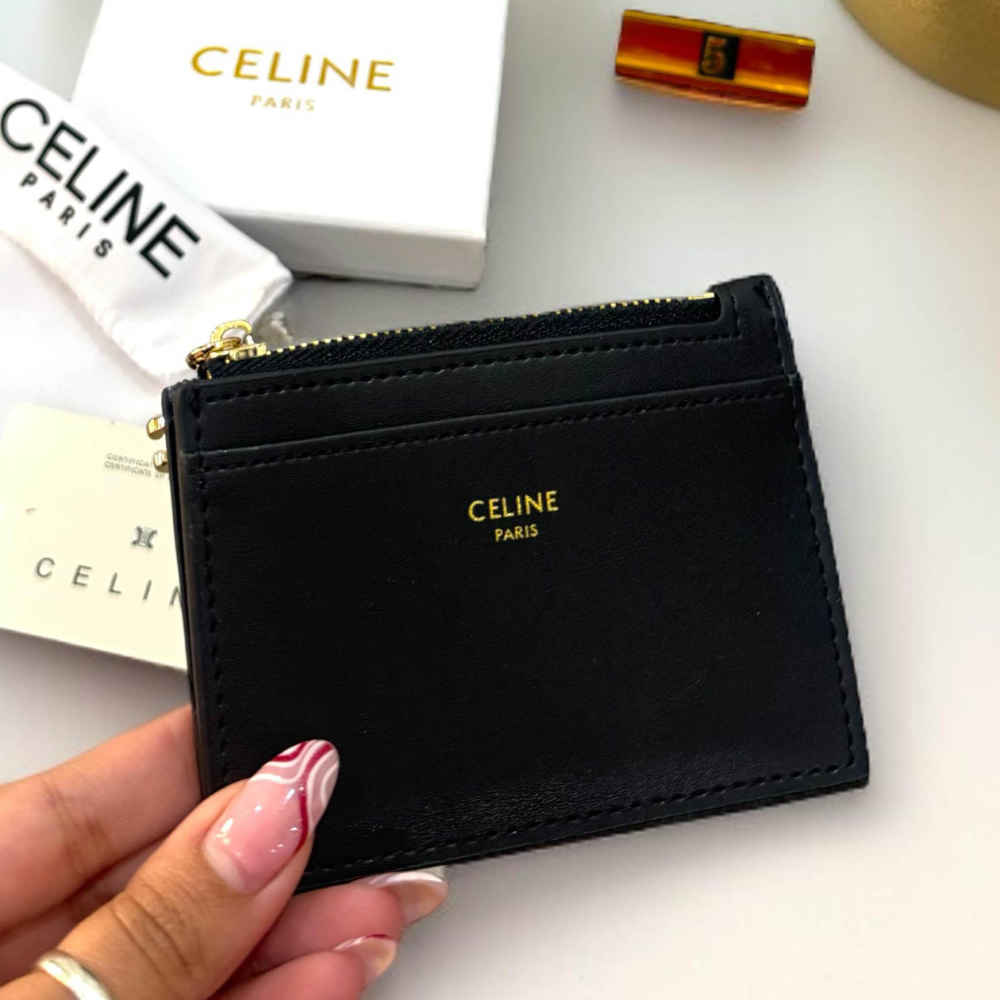 Celine Black Premium Card Holder-2