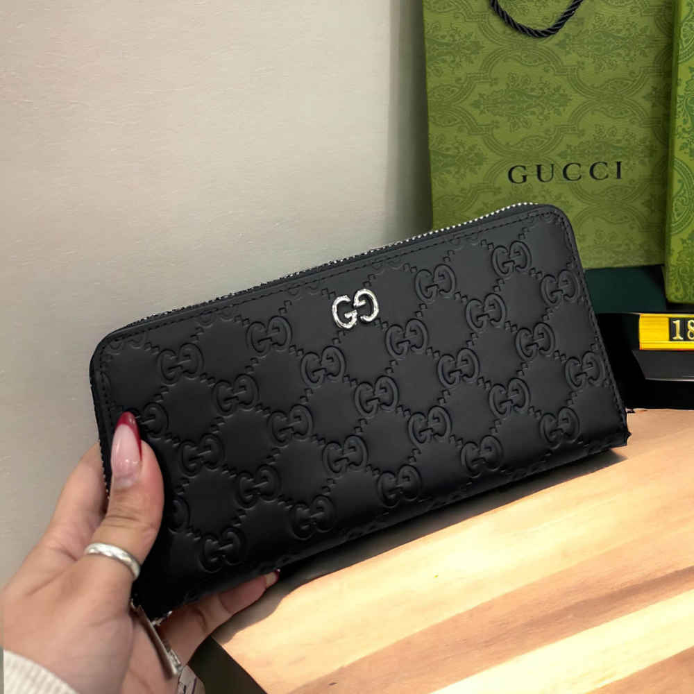 Gucci GG Supreme Monogram Long Wallet-thumb-1