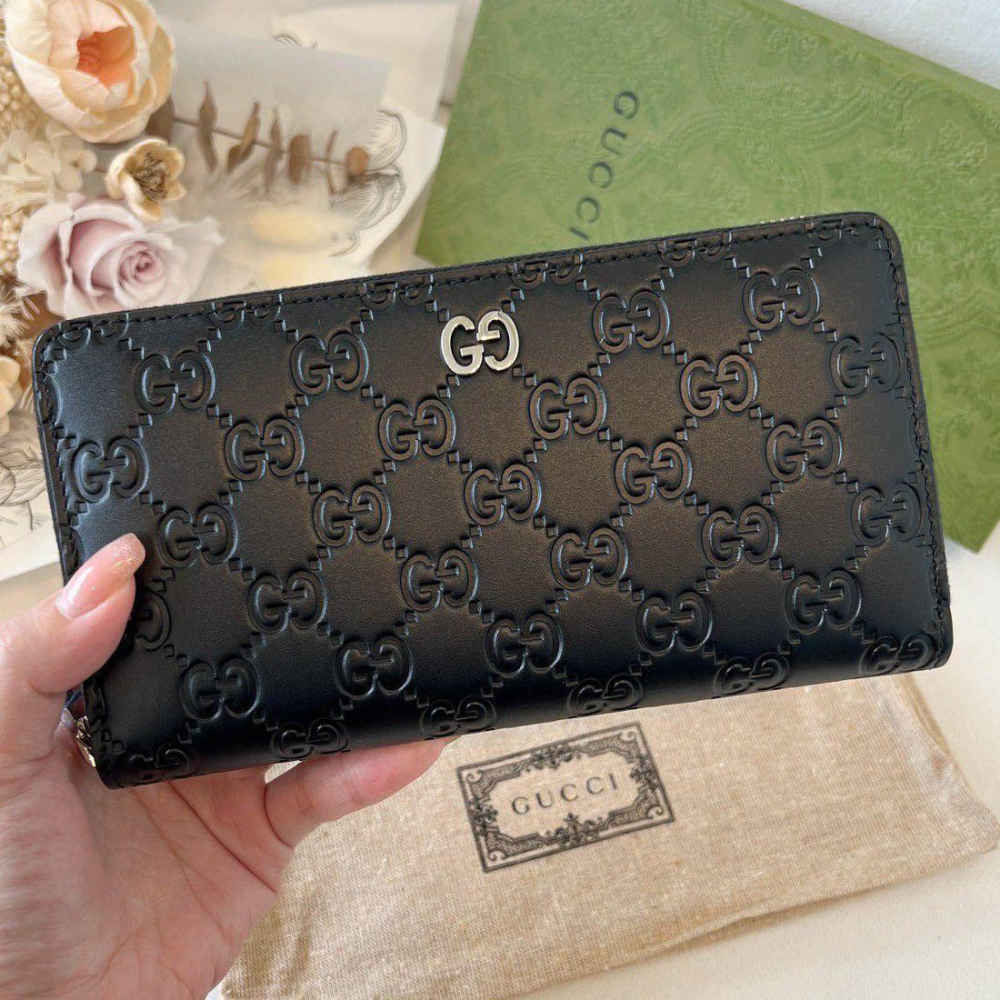 Gucci GG Supreme Monogram Long Wallet-thumb-0
