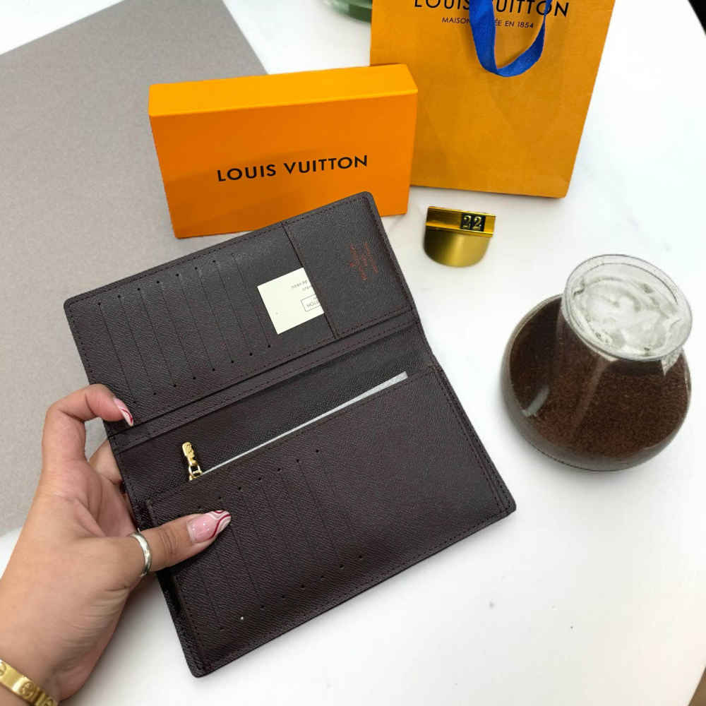 Louis Vuitton Supreme Monogram Brown Long Wallet-thumb-2
