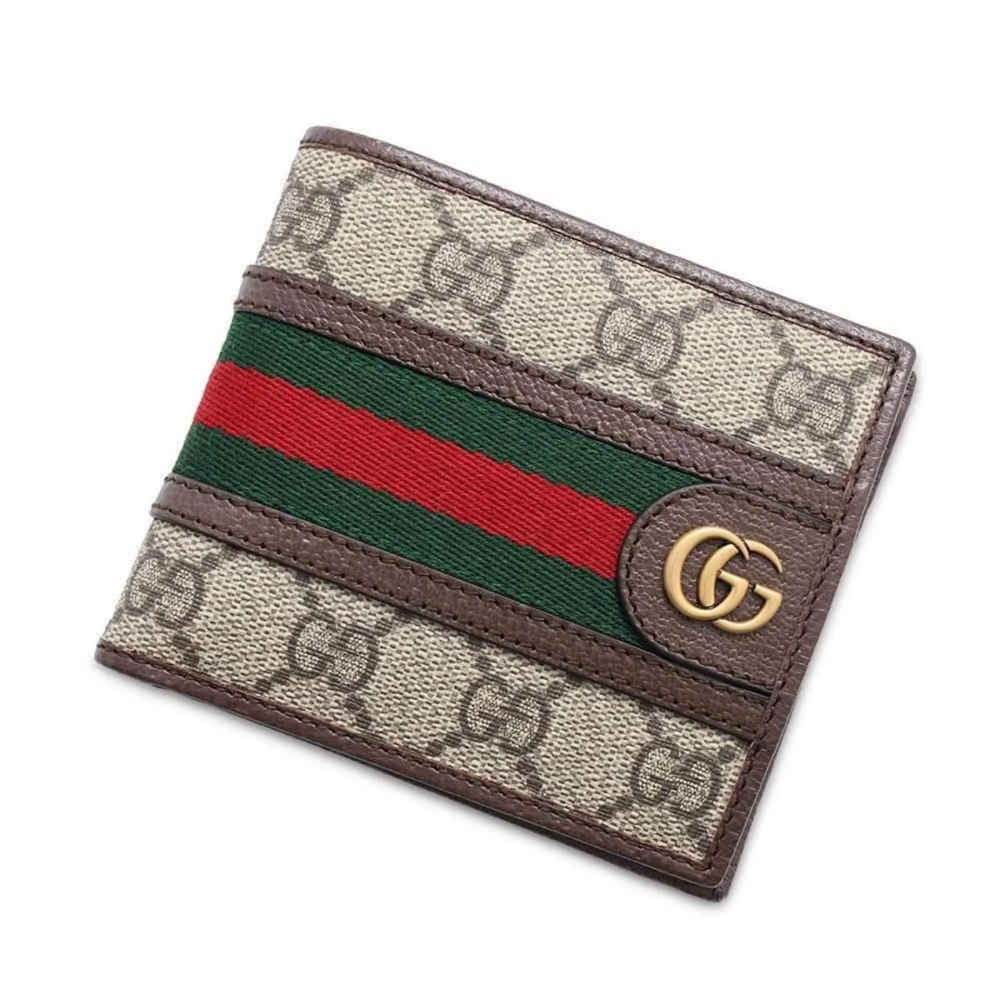 Gucci GG Supreme Monogram Compact Wallet-thumb-1
