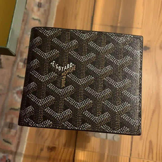 Goyard Black Premium Compact Wallet-1