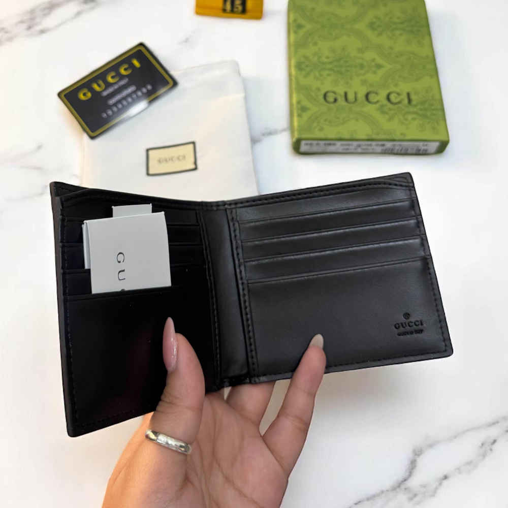 Gucci Angry Cat Print Compact Wallet-3