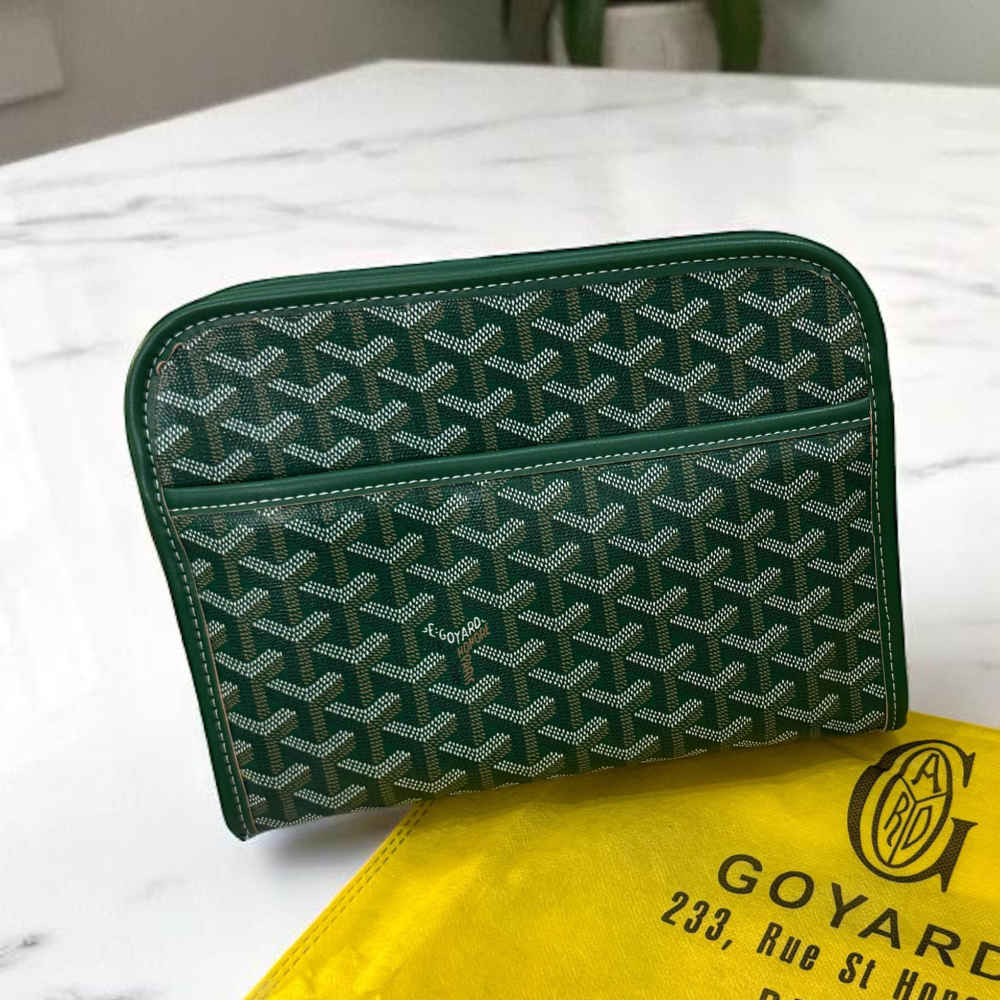 Goyard Green Premium Long Pouch-4