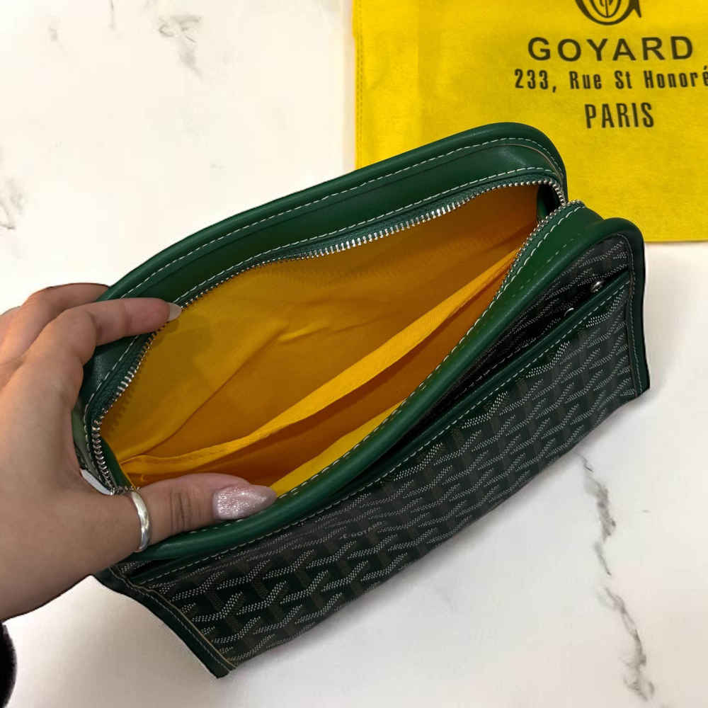 Goyard Green Premium Long Pouch-2