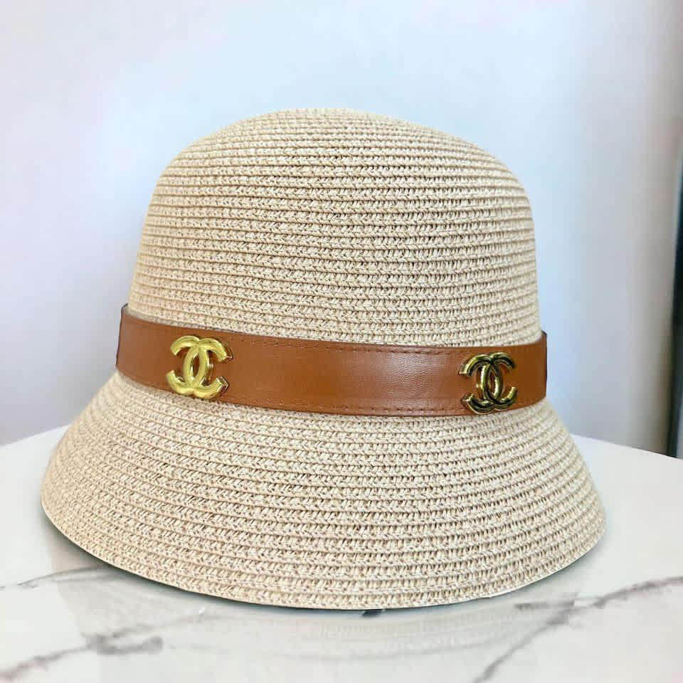 Chanel White Premium All Weather Bucket Hat-thumb-0