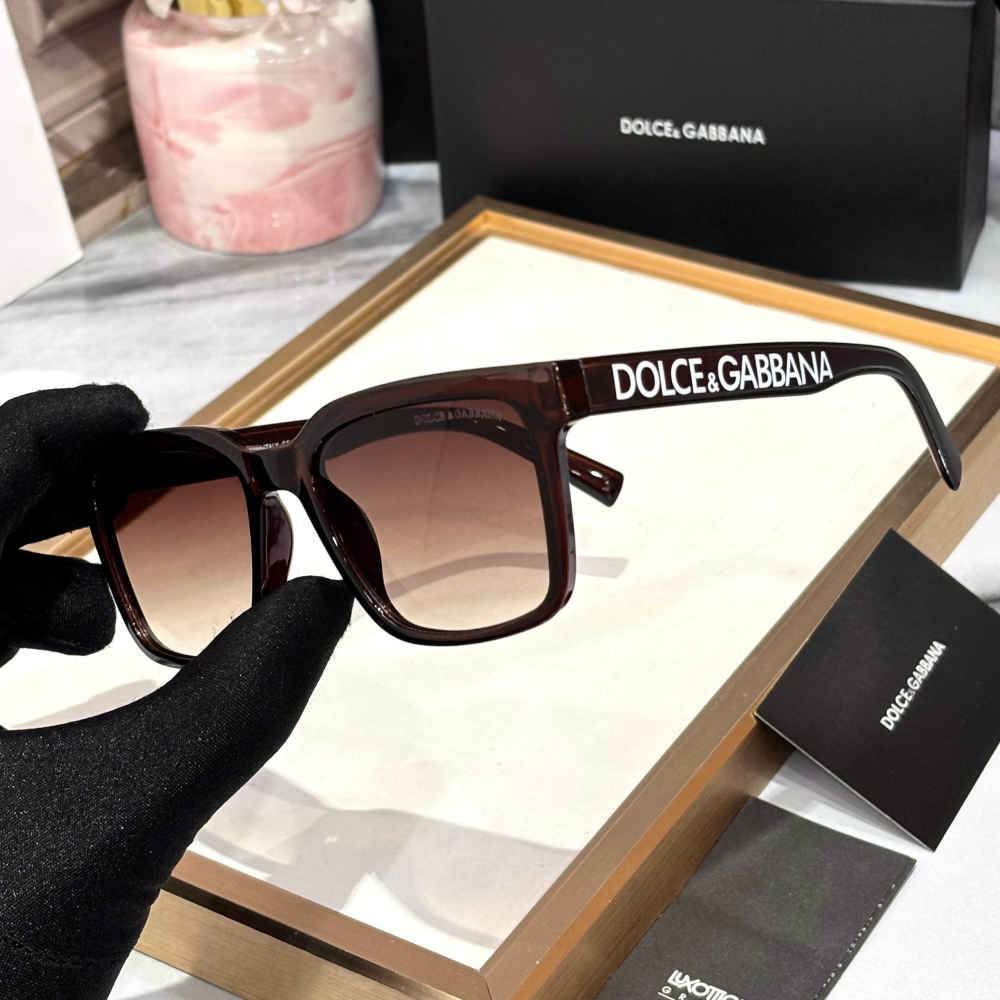 Dolce & Gabbana Brown Luxury Sunglasses-1