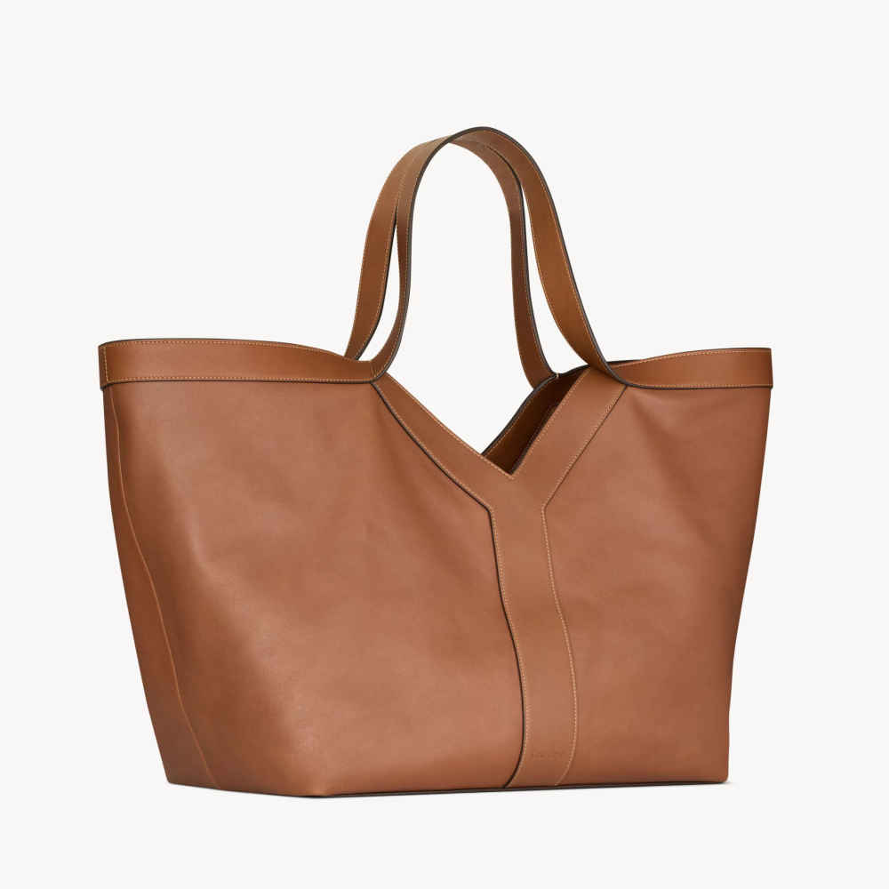 YSL Y Large Brown Tote Bag-1