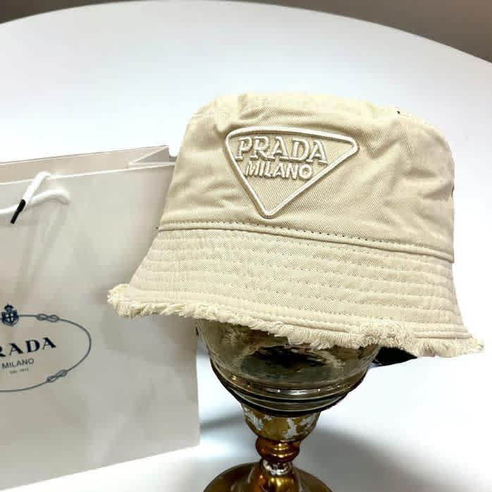 Prada White Premium Bucket Hat-1