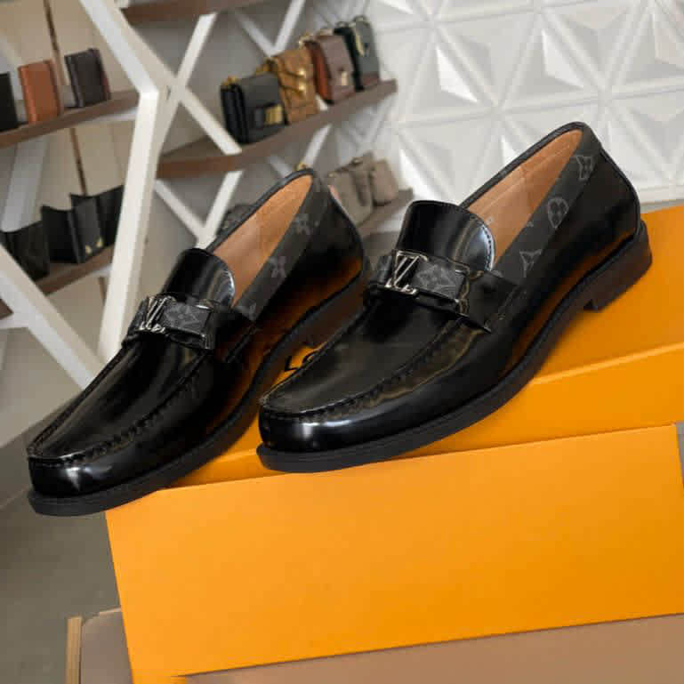 Louis Vuitton Black Premium Quality Loafer-thumb-2