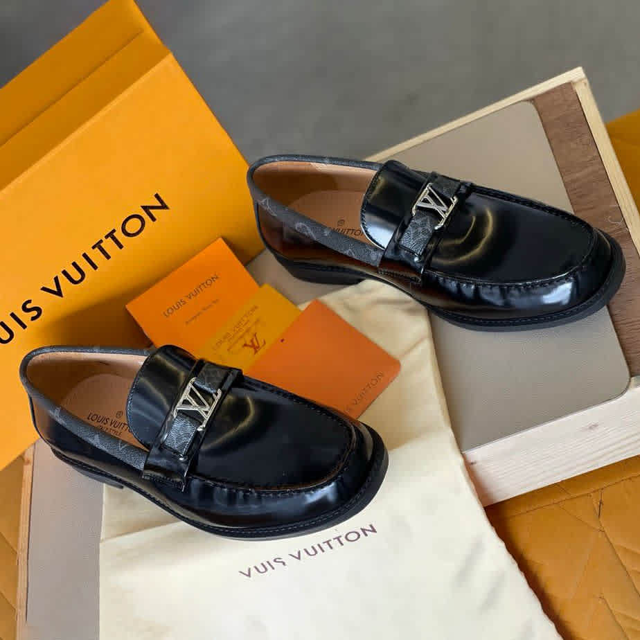 Louis Vuitton Black Premium Quality Loafer-thumb-1