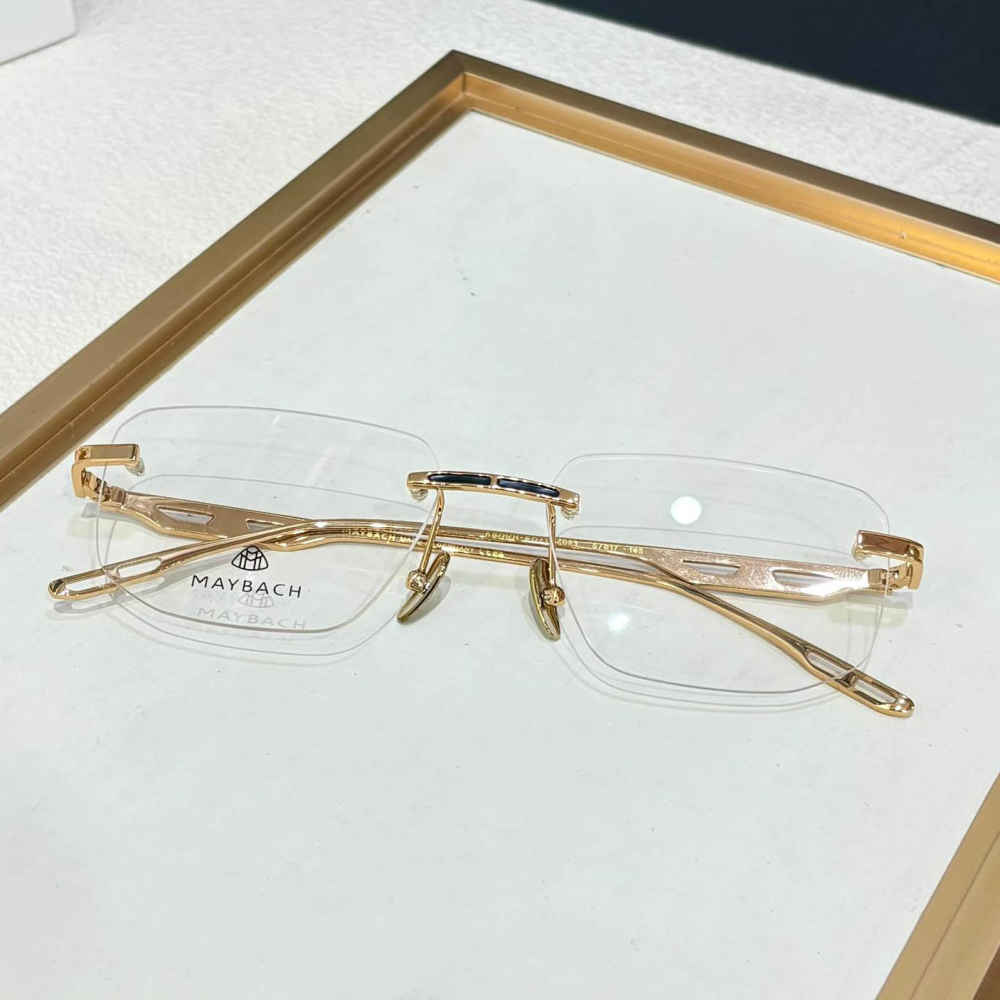 Maybach Golden Luxury Frameless Sunglasses-thumb-2