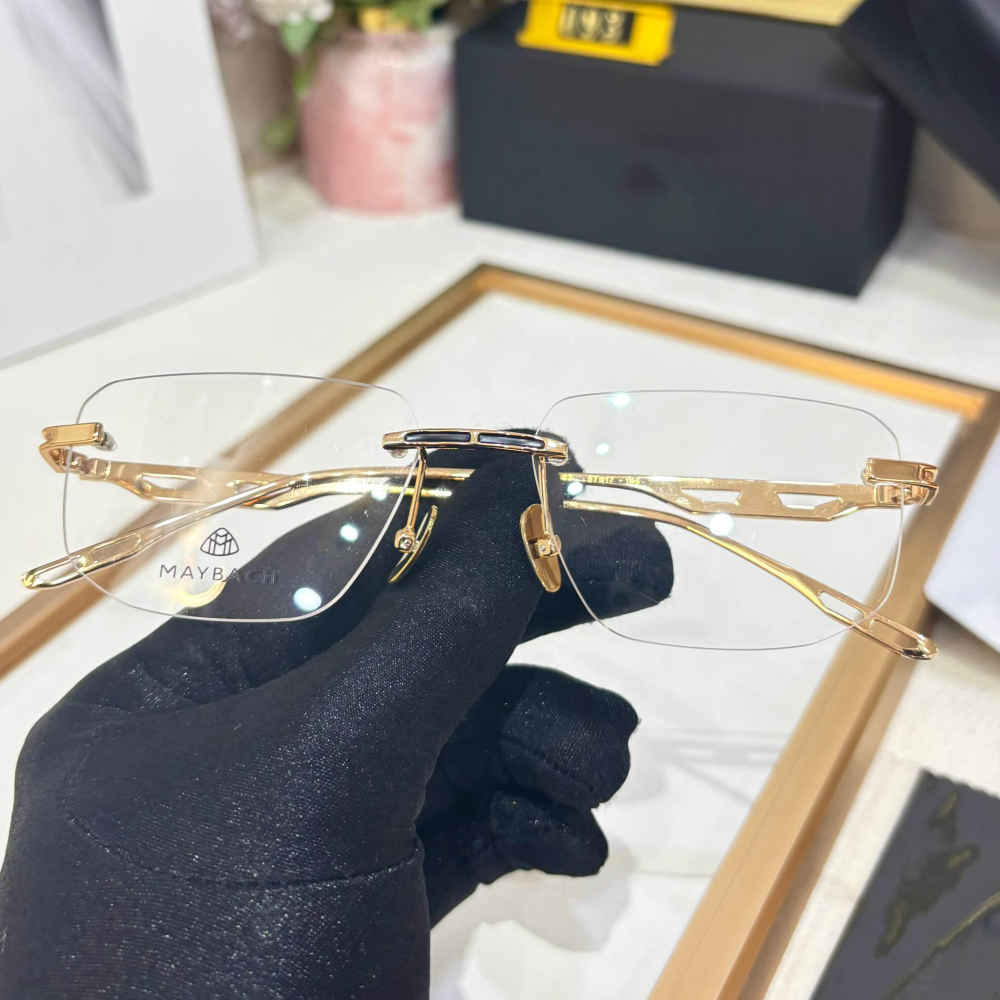 Maybach Golden Luxury Frameless Sunglasses-thumb-1