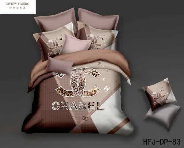 Chanel Brown Premium Quality Bedsheet-thumb-0