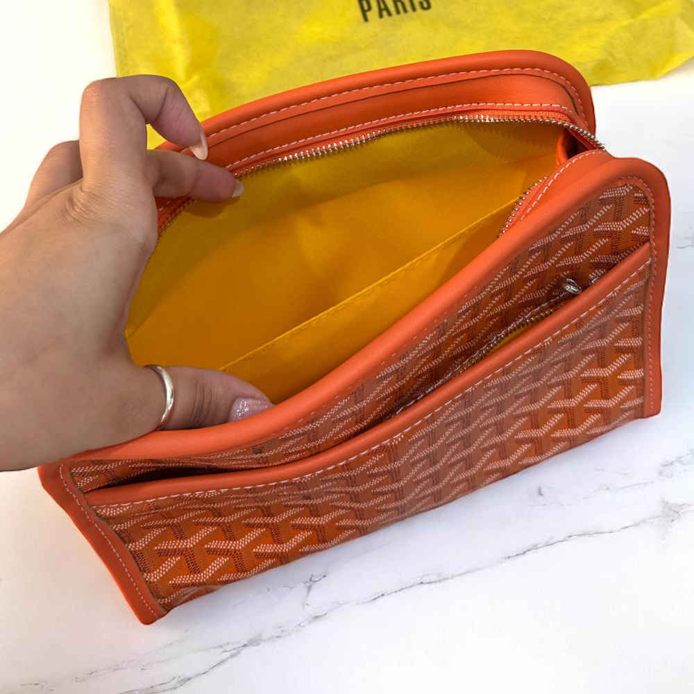 Goyard Orange Premium Long Pouch-thumb-3