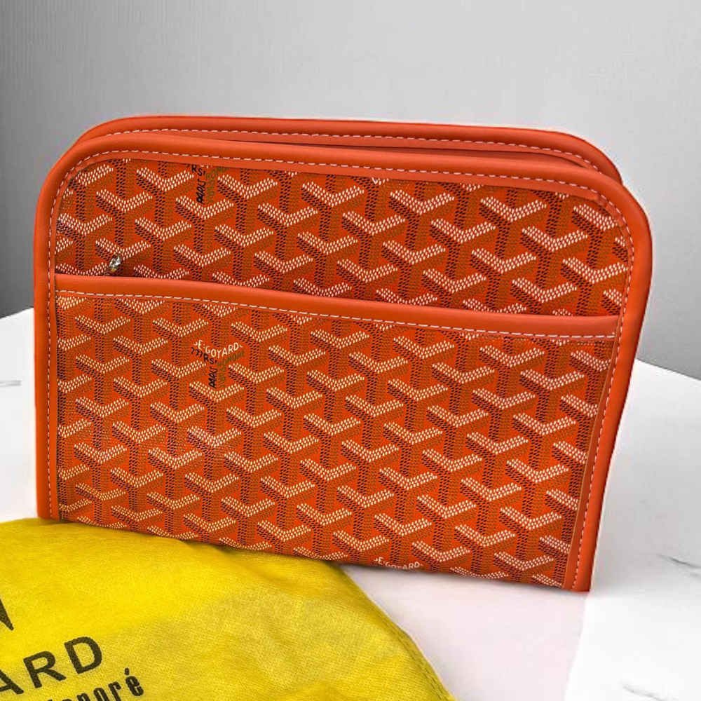 Goyard Orange Premium Long Pouch-thumb-2