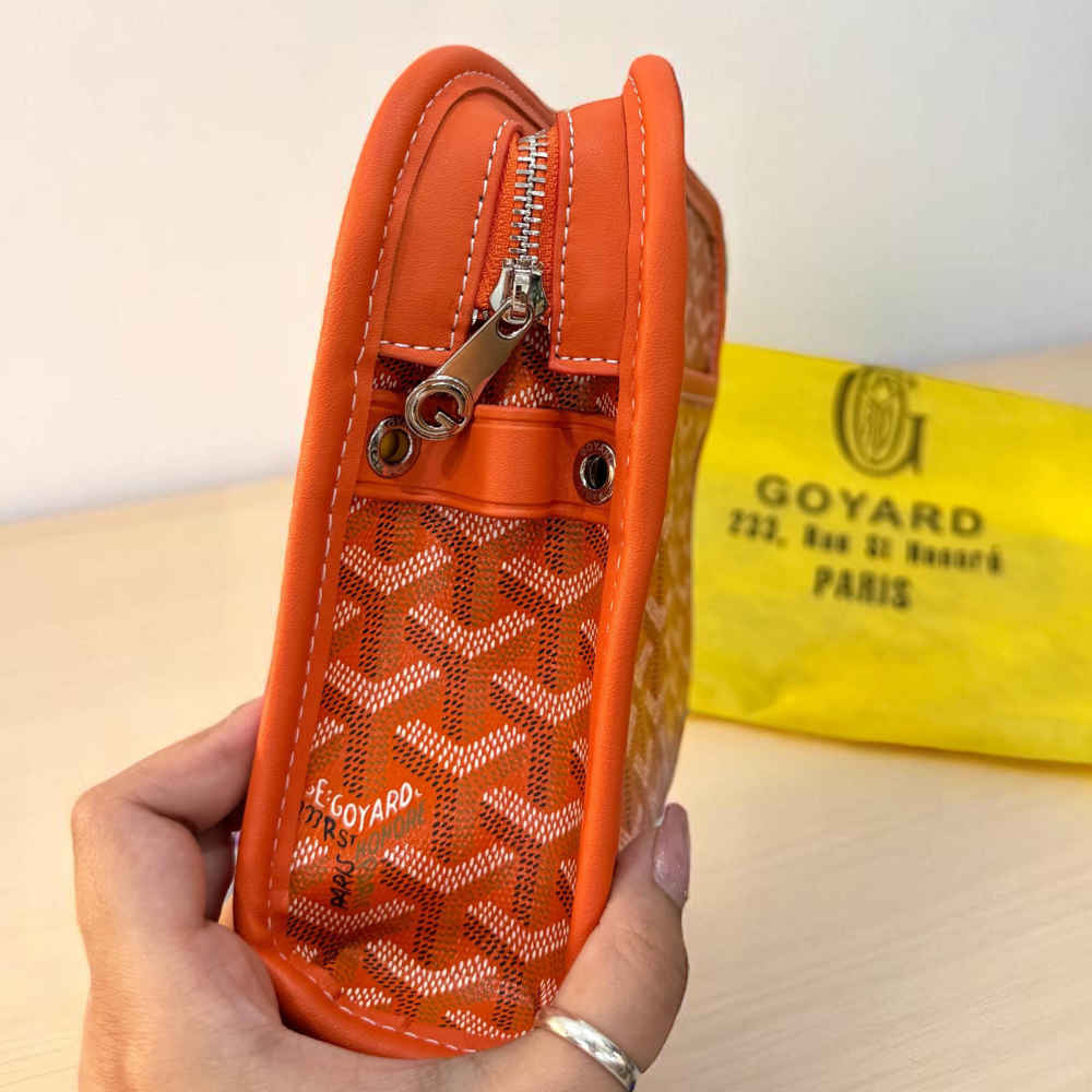Goyard Orange Premium Long Pouch-thumb-4