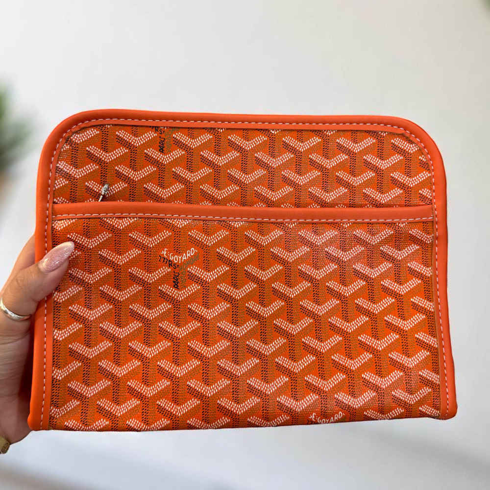 Goyard Orange Premium Long Pouch-thumb-5