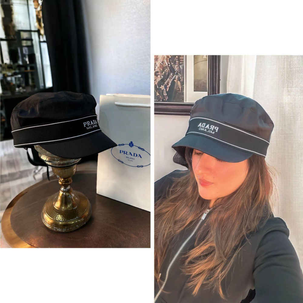 Prada Black Premium Sailor Hat-2
