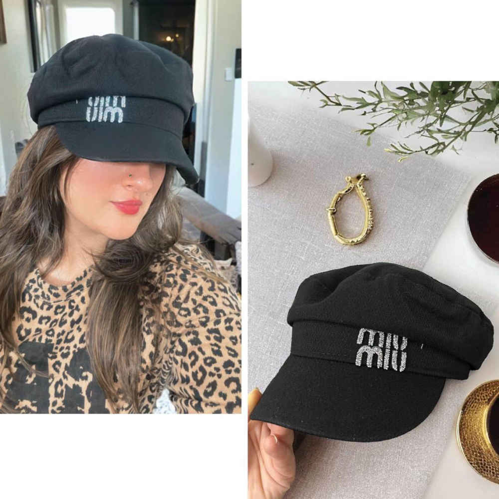 Miu Miu Black Premium Beret Hat-2