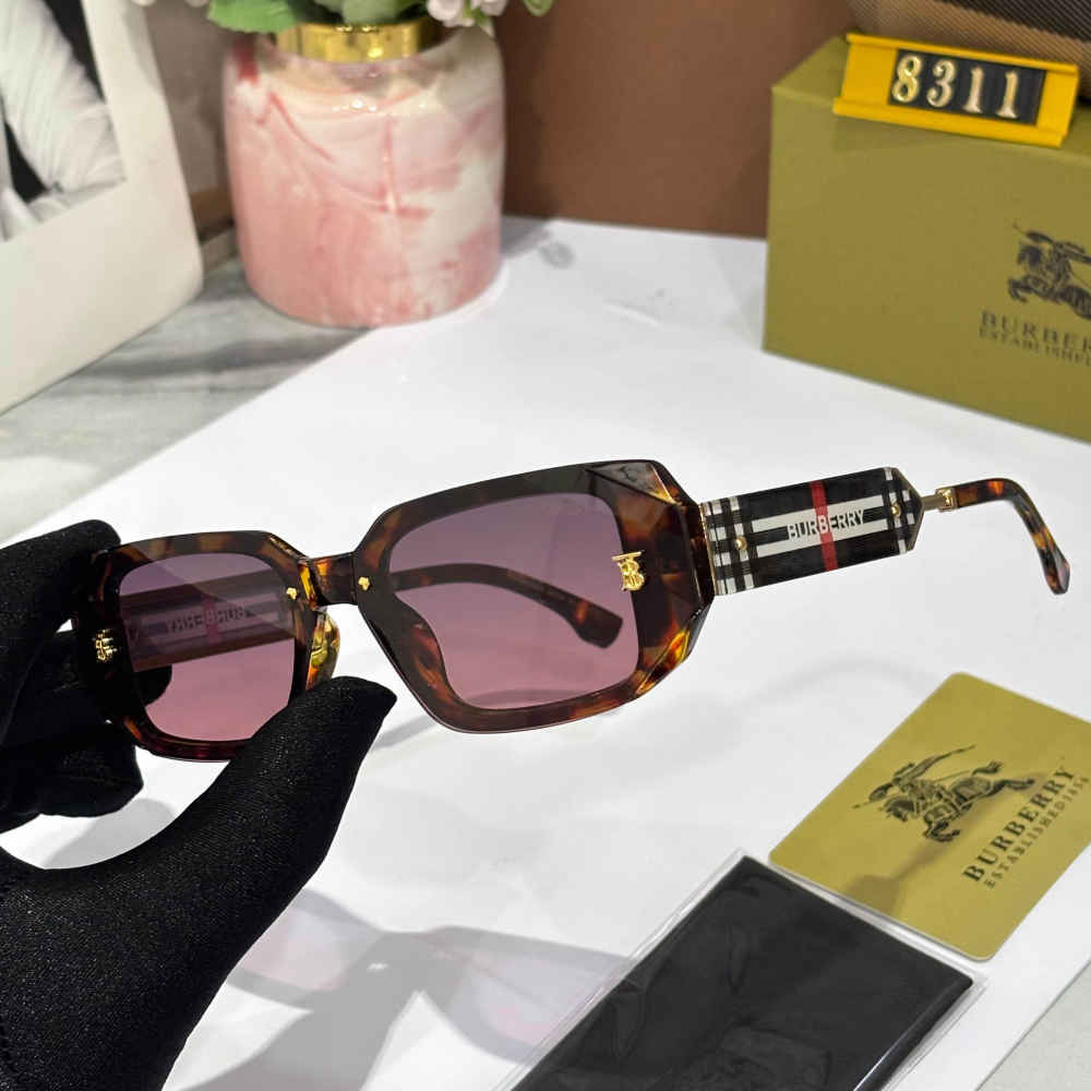 Burberry Brown & Pink Premium Women's Sunglasses-thumb-1