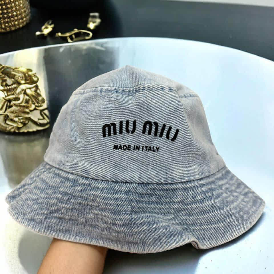 Miu Miu Grey Premium Bucket Hat-2