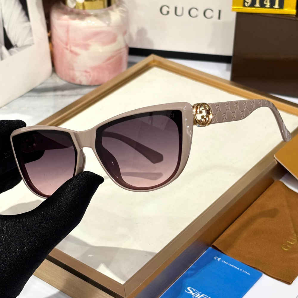 Gucci Beige Premium Women's Sunglasses-1