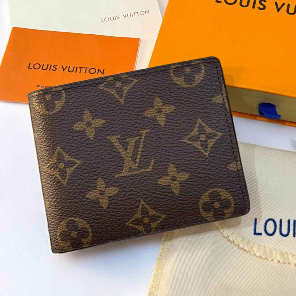 Louis Vuitton Brown Premium Compact Wallet-3