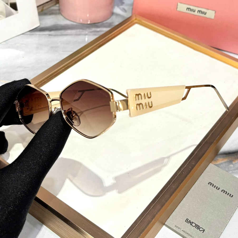 Miu Miu Brown Premium Women's Sunglasses-thumb-1