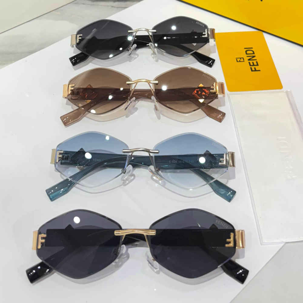 Fendi Black & Golden Premium Women's Sunglasses-2