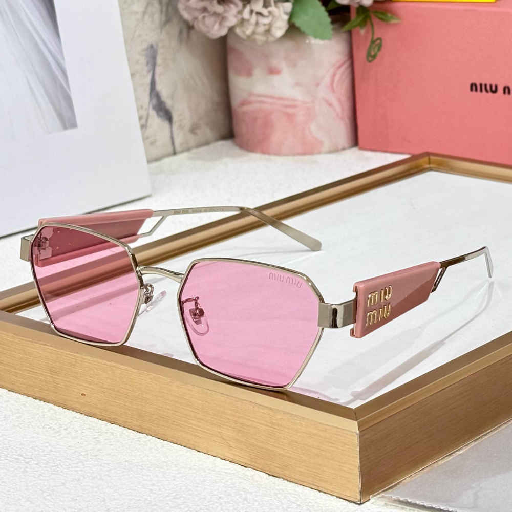 Miu Miu Pink Premium Women's Sunglasses-thumb-0