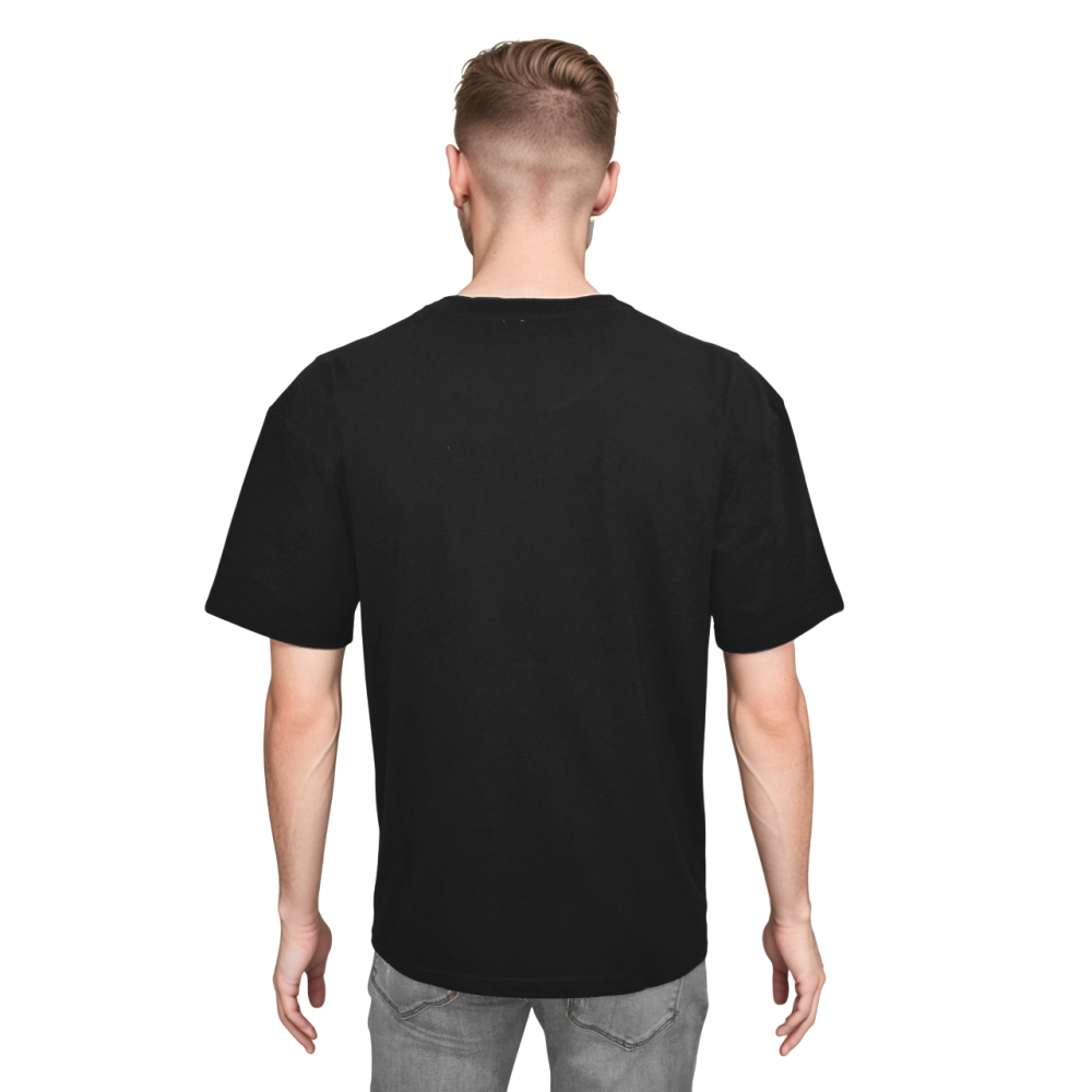 Boss Embossed Logo Black Premium Quality T-shirt-1