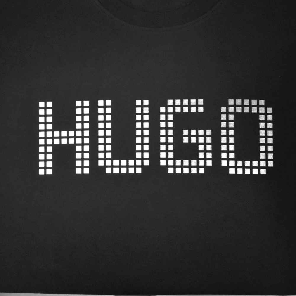 Boss Embossed Logo Black Premium Quality T-shirt-3