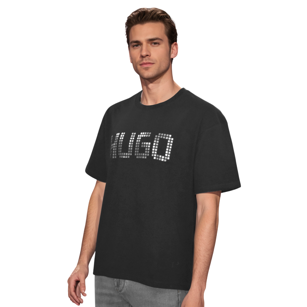 Boss Embossed Logo Black Premium Quality T-shirt-2