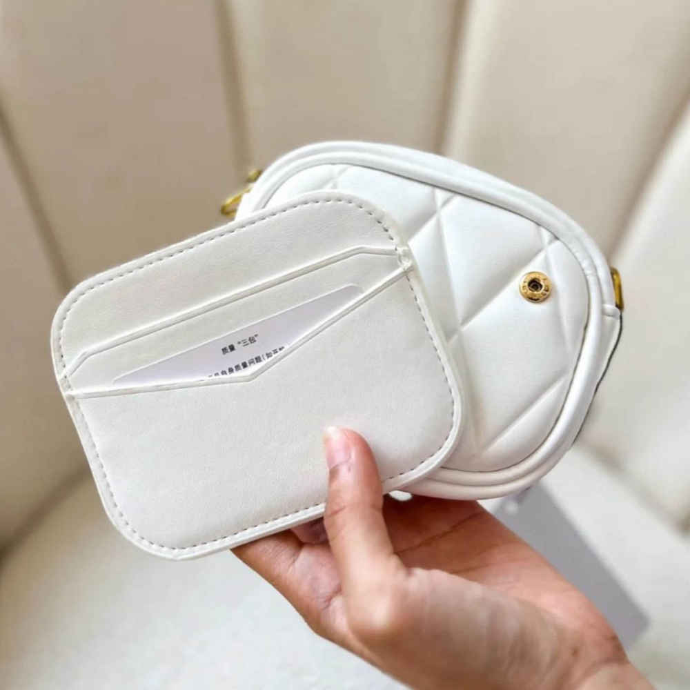 Charles & Keith Arwen Quilted Nano Sling Bag-thumb-0