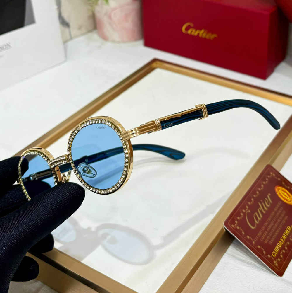 Cartier Blue Premium Women's Sunglasses-1