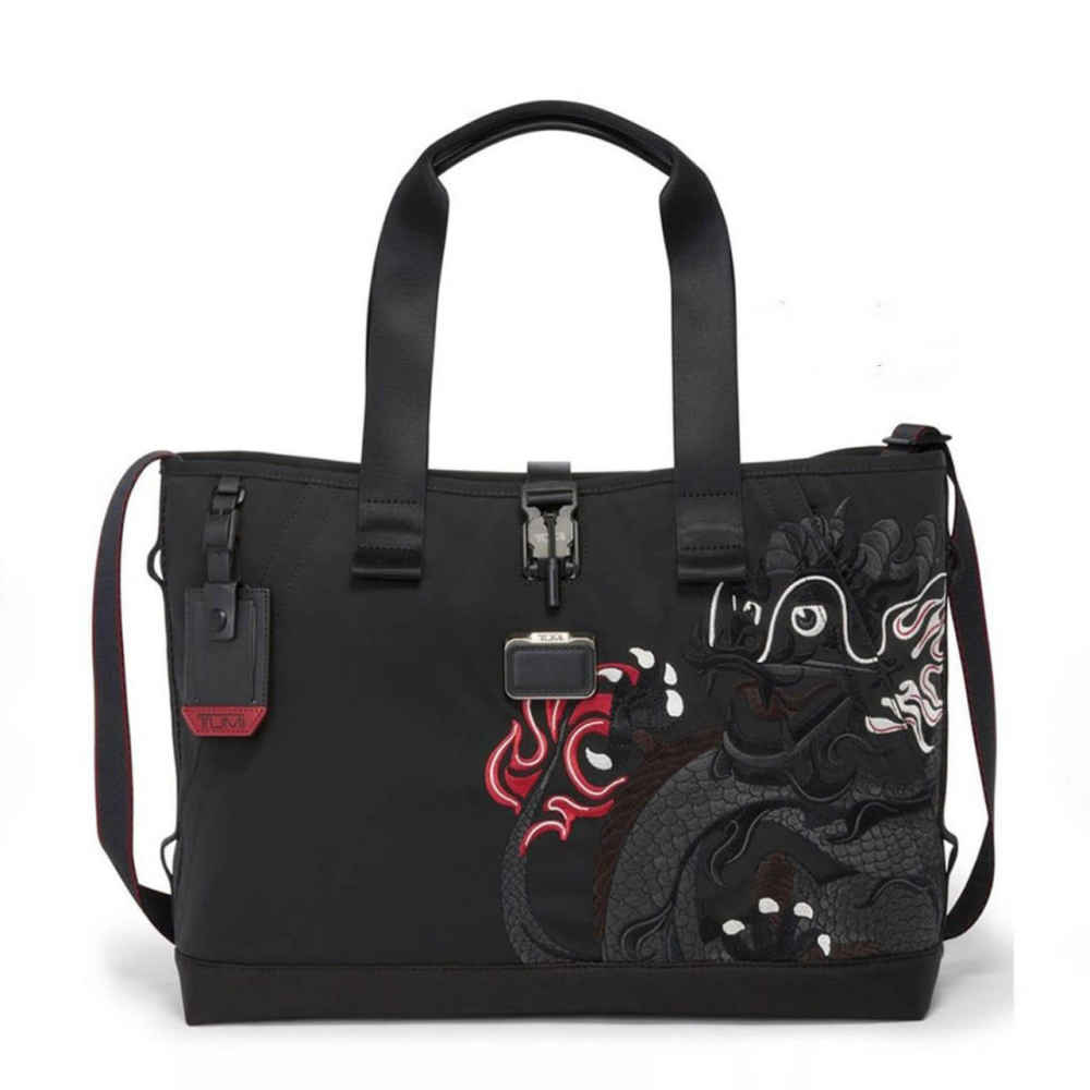 Tumi Premium Black Retreat Tote Bag-thumb-0