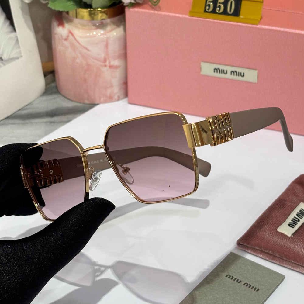 Miu Miu Beige Premium Women's Sunglasses-thumb-1