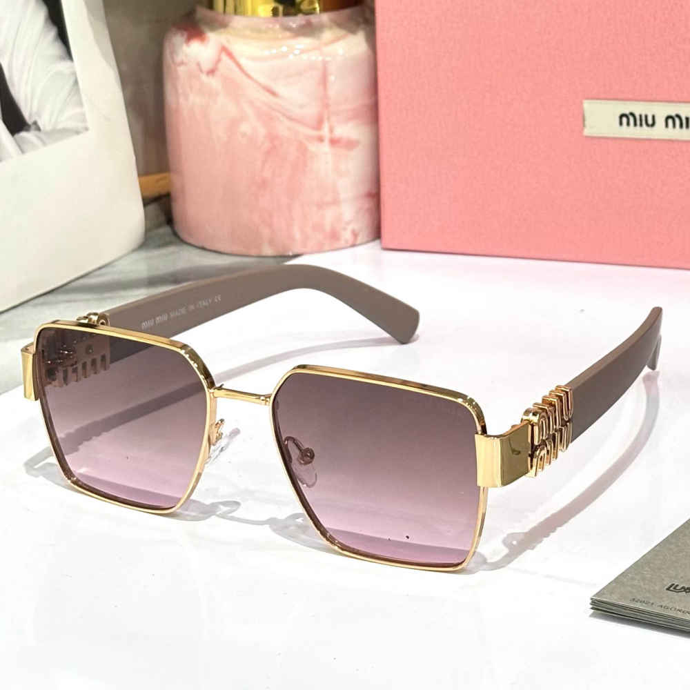 Miu Miu Beige Premium Women's Sunglasses-thumb-0