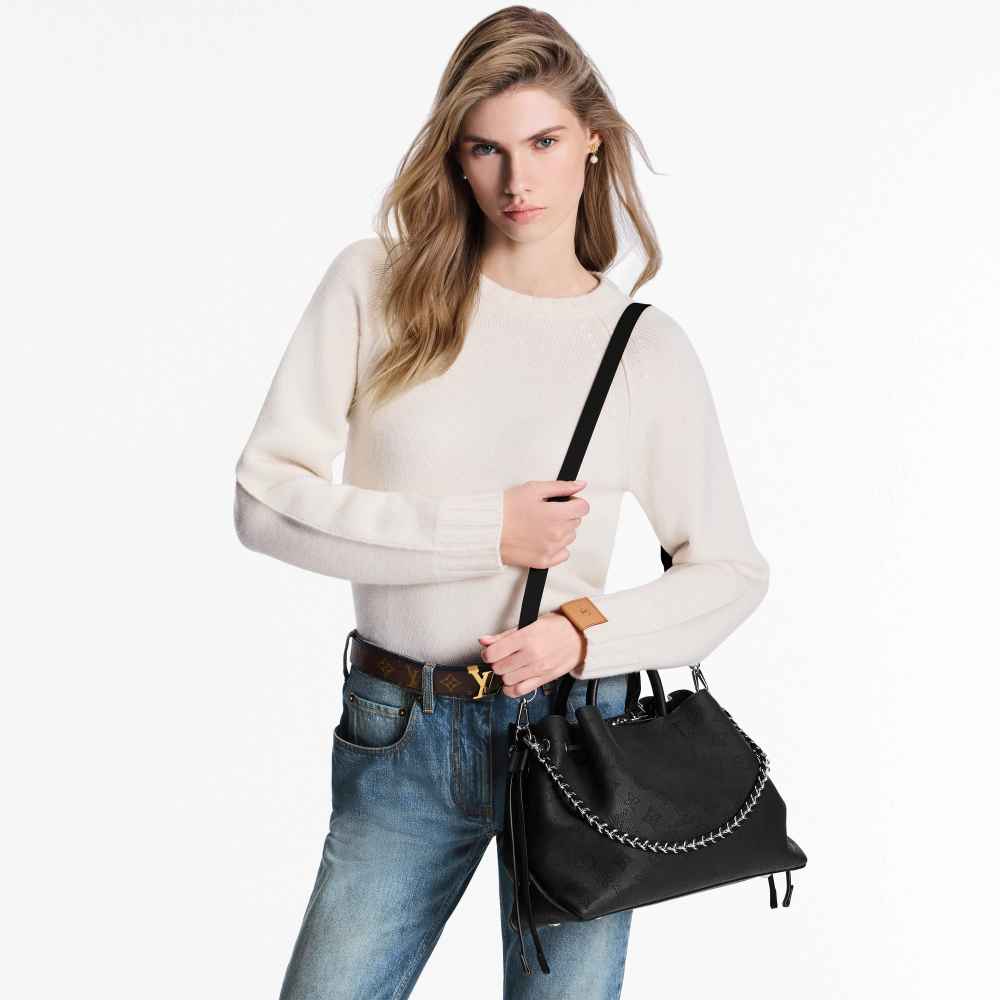 Louis Vuitton Mahina Bella Black Tote Bag-7