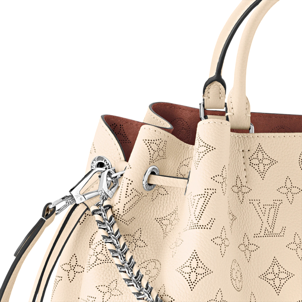 Louis Vuitton Mahina Bella Cream Tote Bag-5